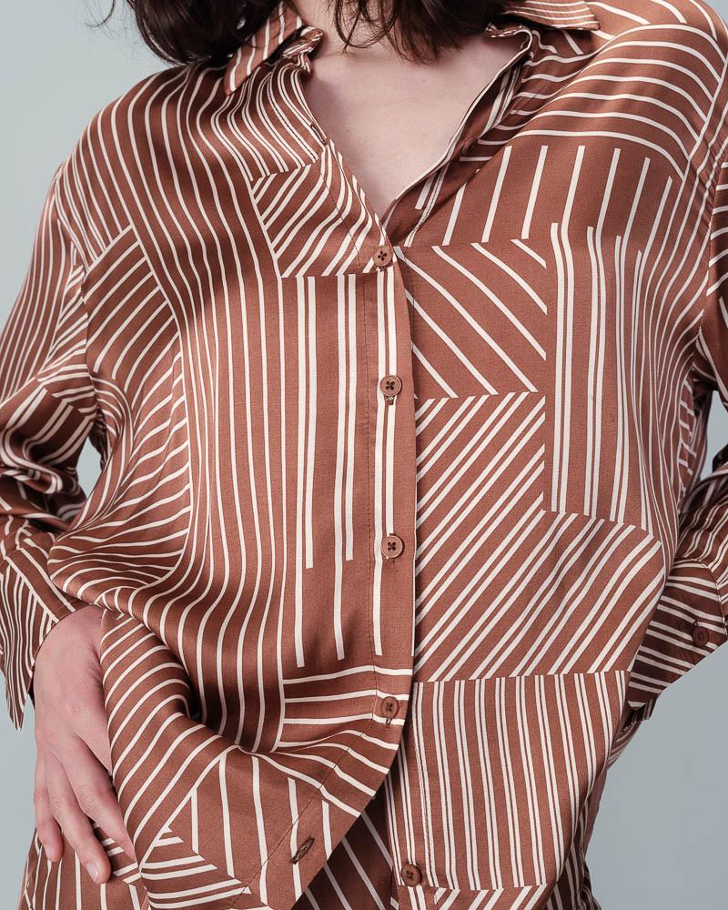 Grace & Mila CHEMISE CHOCOLAT NEO