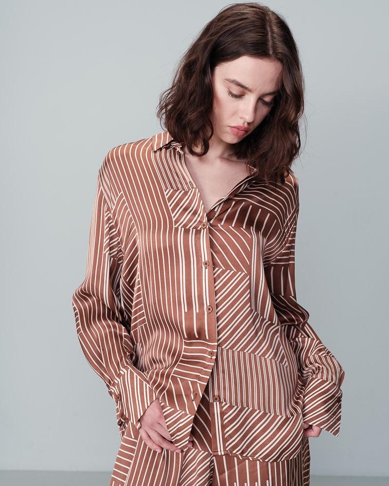 grace & mila CHEMISE CHOCOLAT NEO