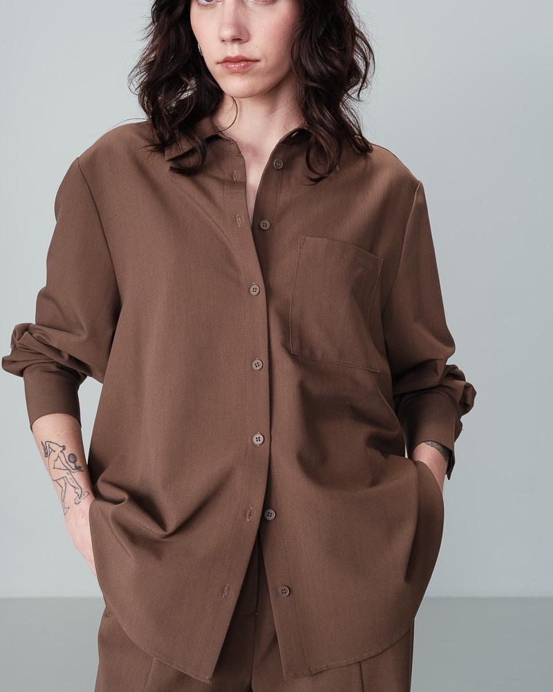 Grace & Mila CHEMISE TAUPE NONO