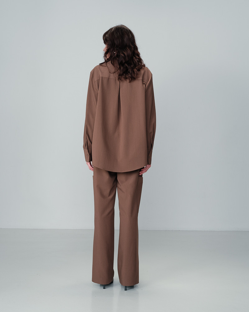 Grace & Mila CHEMISE TAUPE NONO