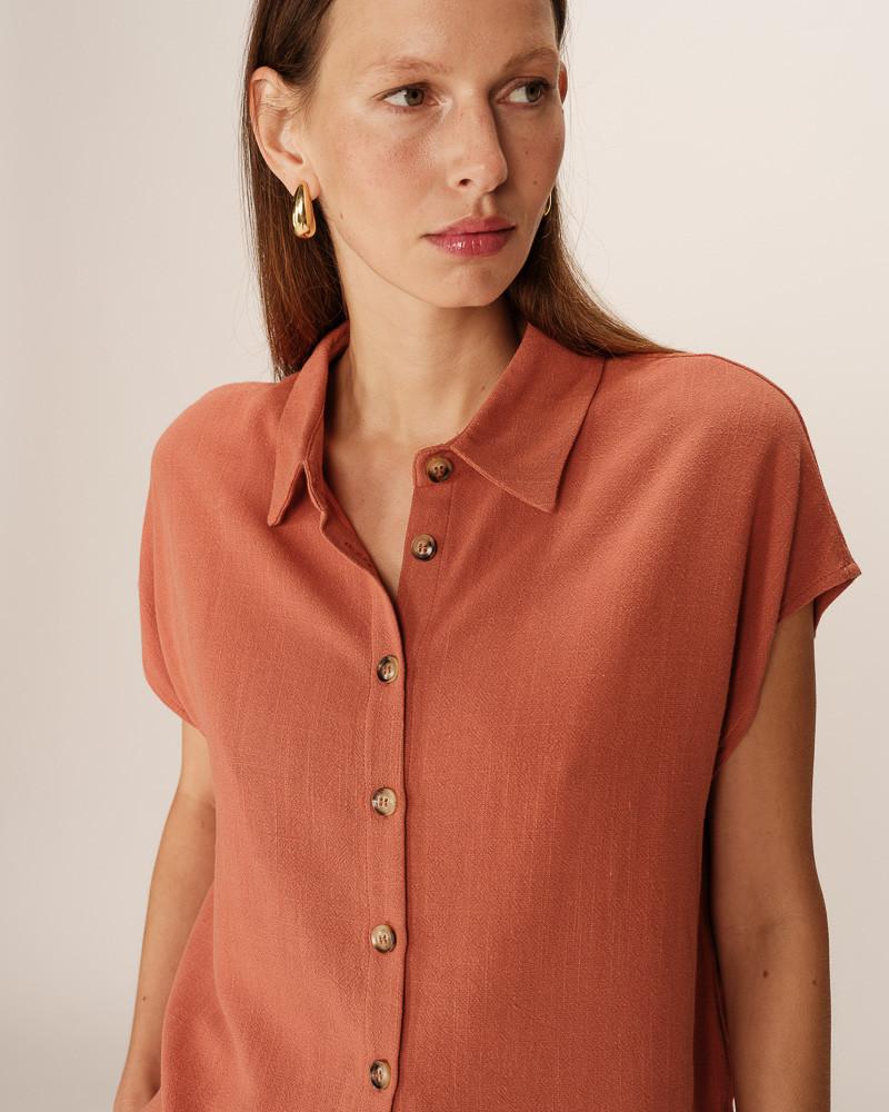 Grace & Mila CHEMISE TERRACOTTA PEREZ