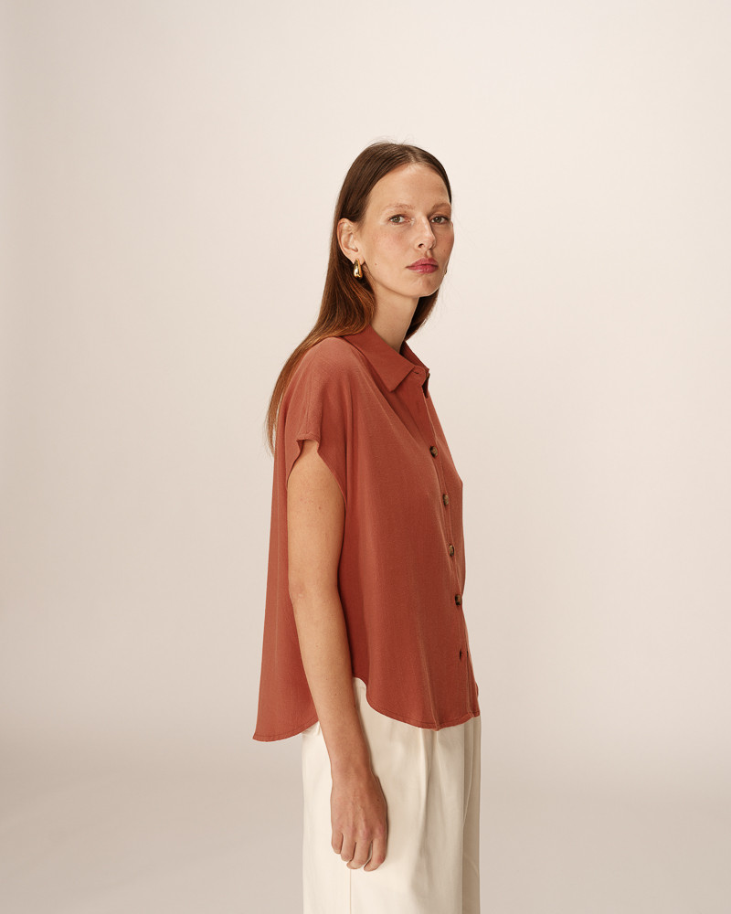Grace & Mila CHEMISE TERRACOTTA PEREZ