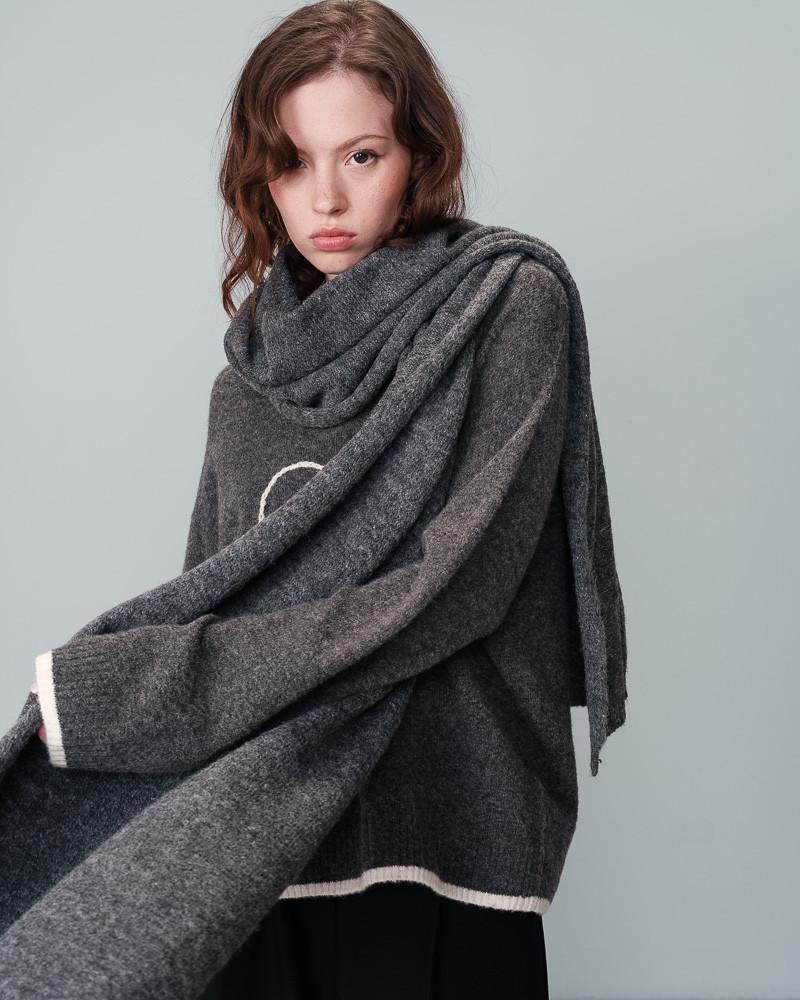 Grace & Mila ECHARPE ANTHRACITE NAOMIE