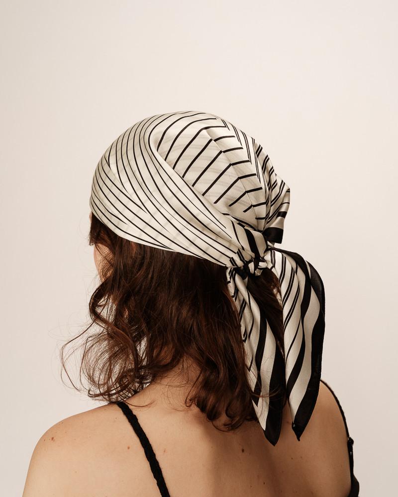 grace & mila FOULARD ECRU PEPPERMINT