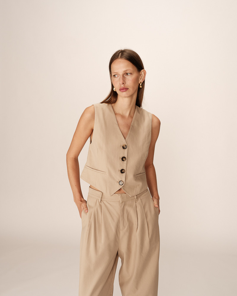 Grace & Mila GILET BEIGE PENN