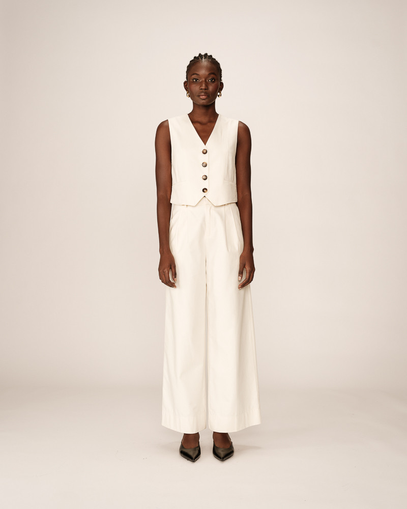 Grace & Mila GILET ECRU PENN