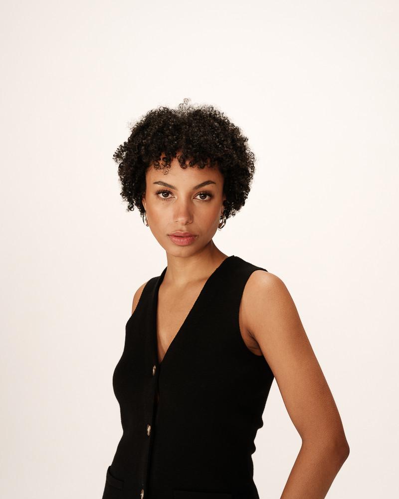 Grace & Mila GILET NOIR PANAMA