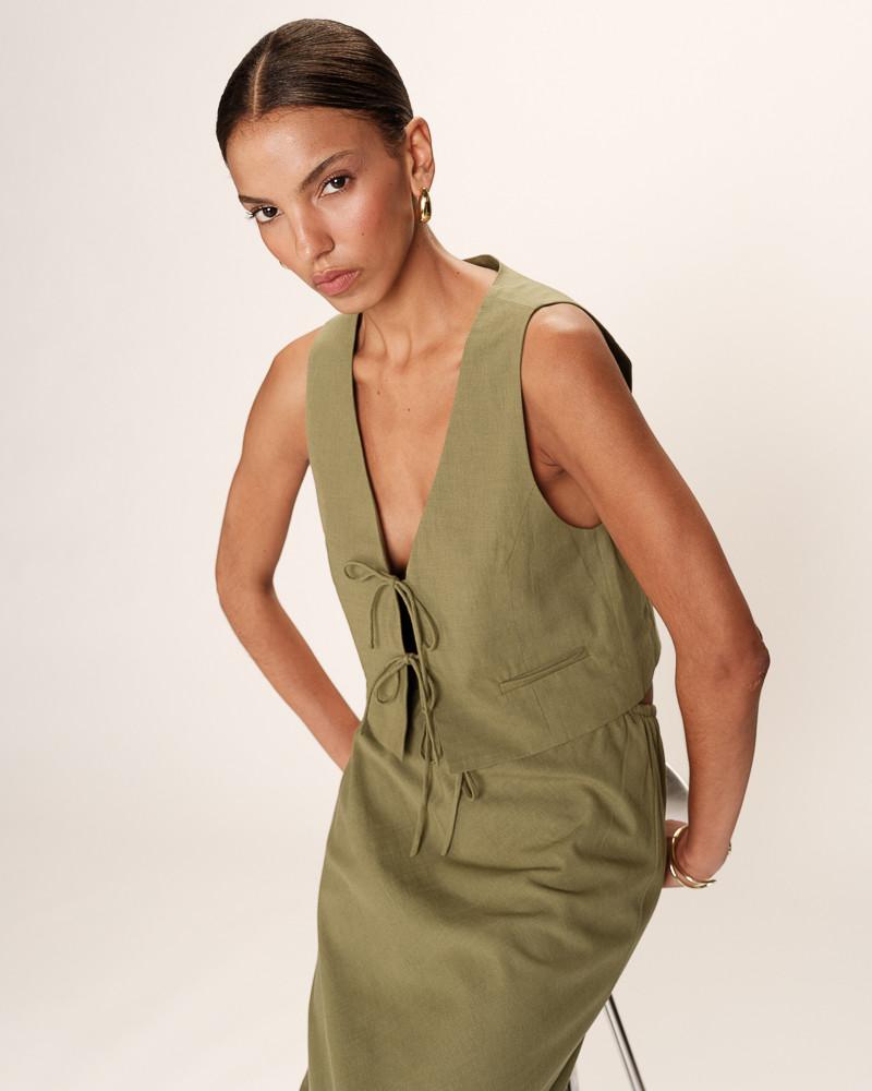 Grace & Mila GILET VERT RUBENS