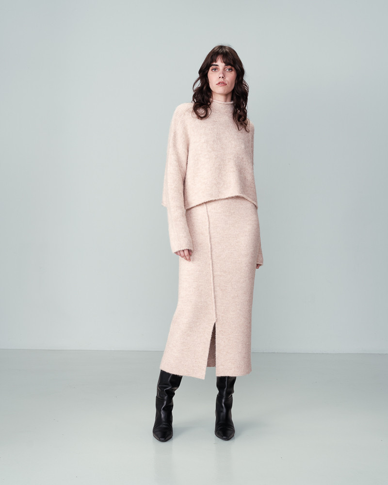 grace & mila JUPE BEIGE NASTIA