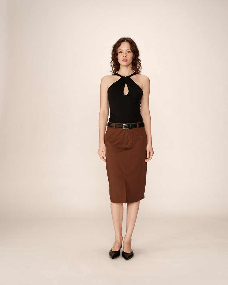 Grace & Mila JUPE CHOCOLAT PENCIL