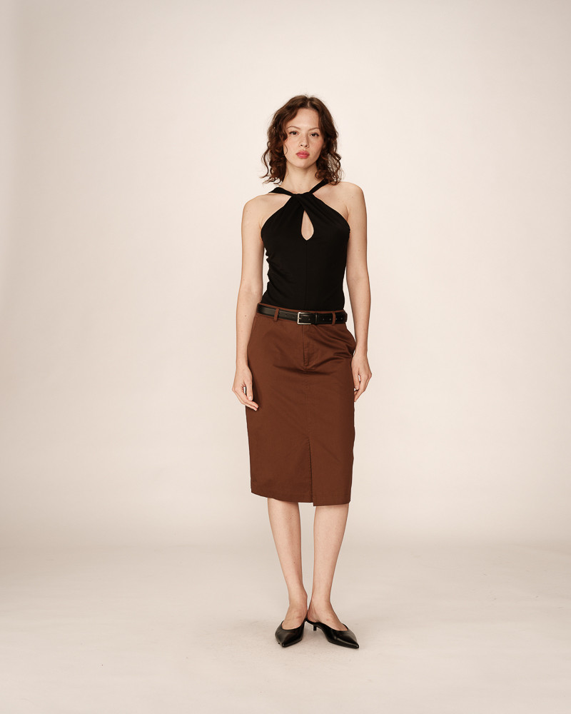 grace & mila JUPE CHOCOLAT PENCIL