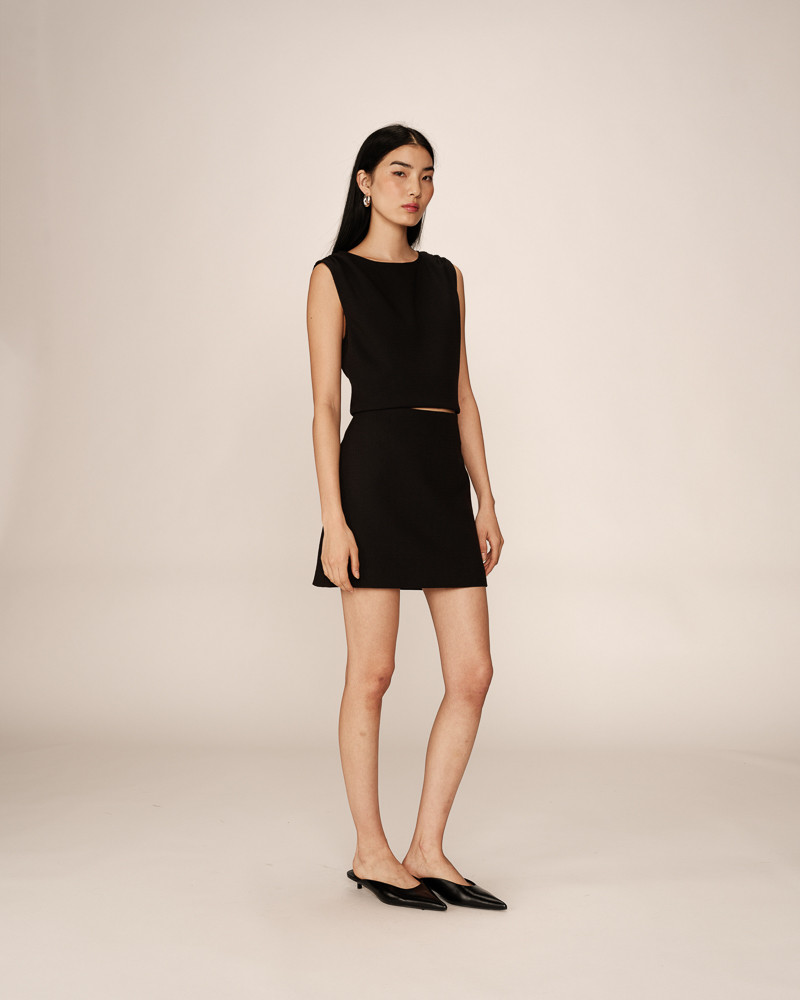 Grace & Mila JUPE NOIR PEKIN