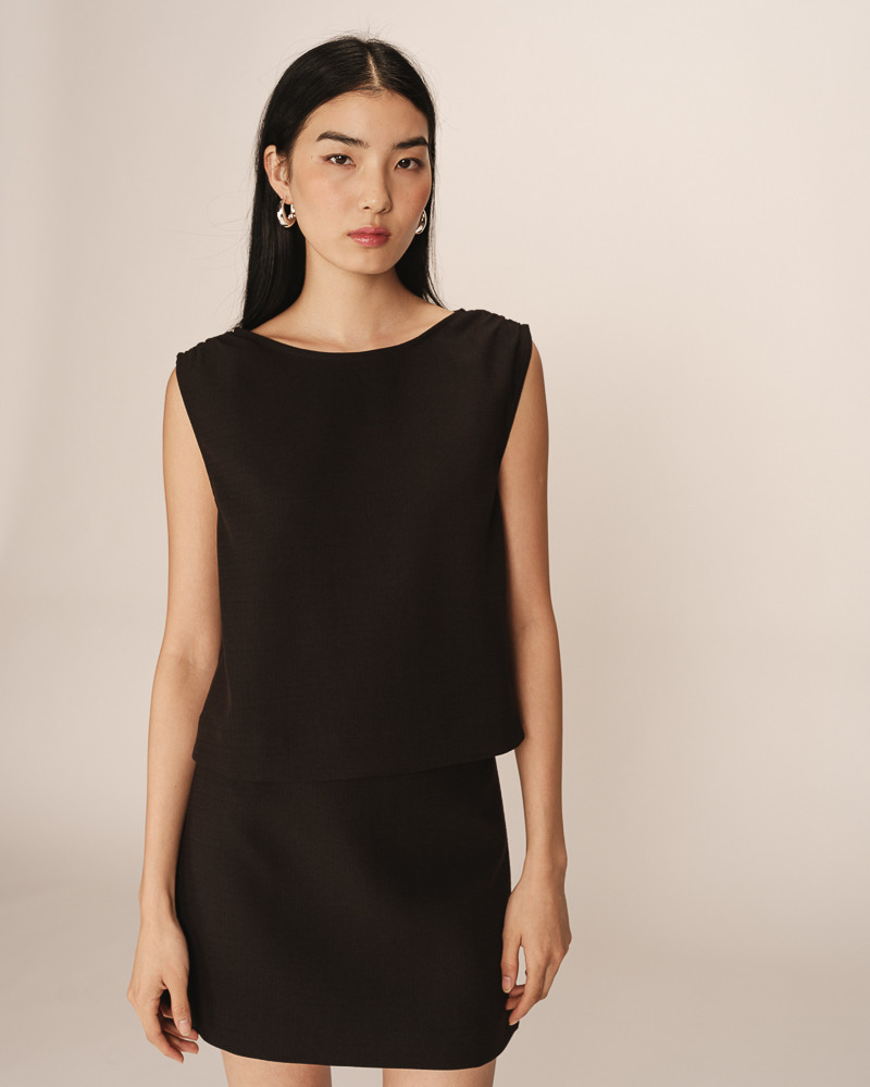 grace & mila JUPE NOIR PEKIN