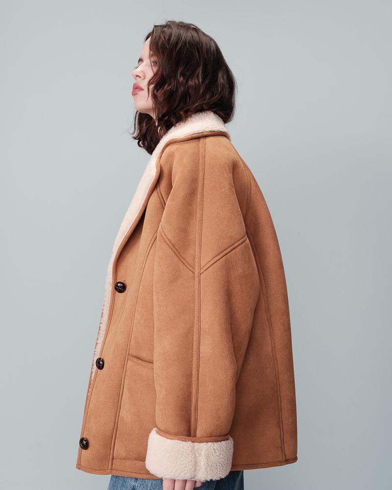 Grace & Mila MANTEAU CAMEL NOIRA