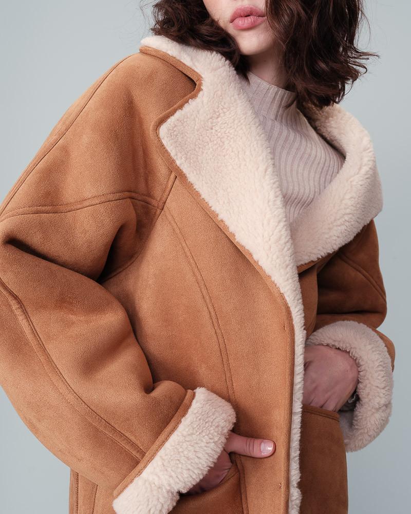 grace & mila MANTEAU CAMEL NOIRA