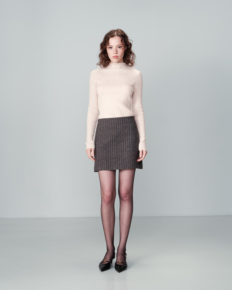 Grace & Mila MINI-JUPE ANTHRACITE NUTS