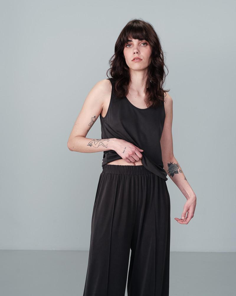 Grace & Mila PANTALON ANTHRACITE NESS