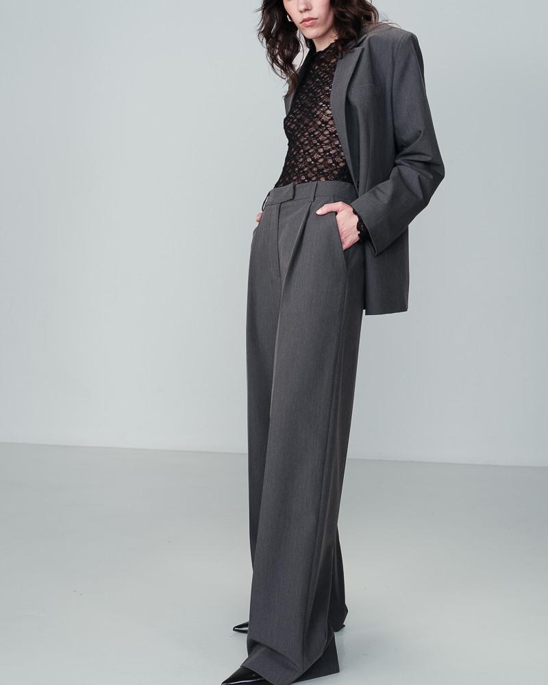 Grace & Mila PANTALON ANTHRACITE NOCTURNE