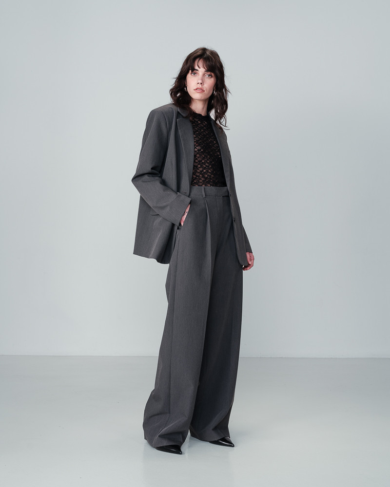 grace & mila PANTALON ANTHRACITE NOCTURNE