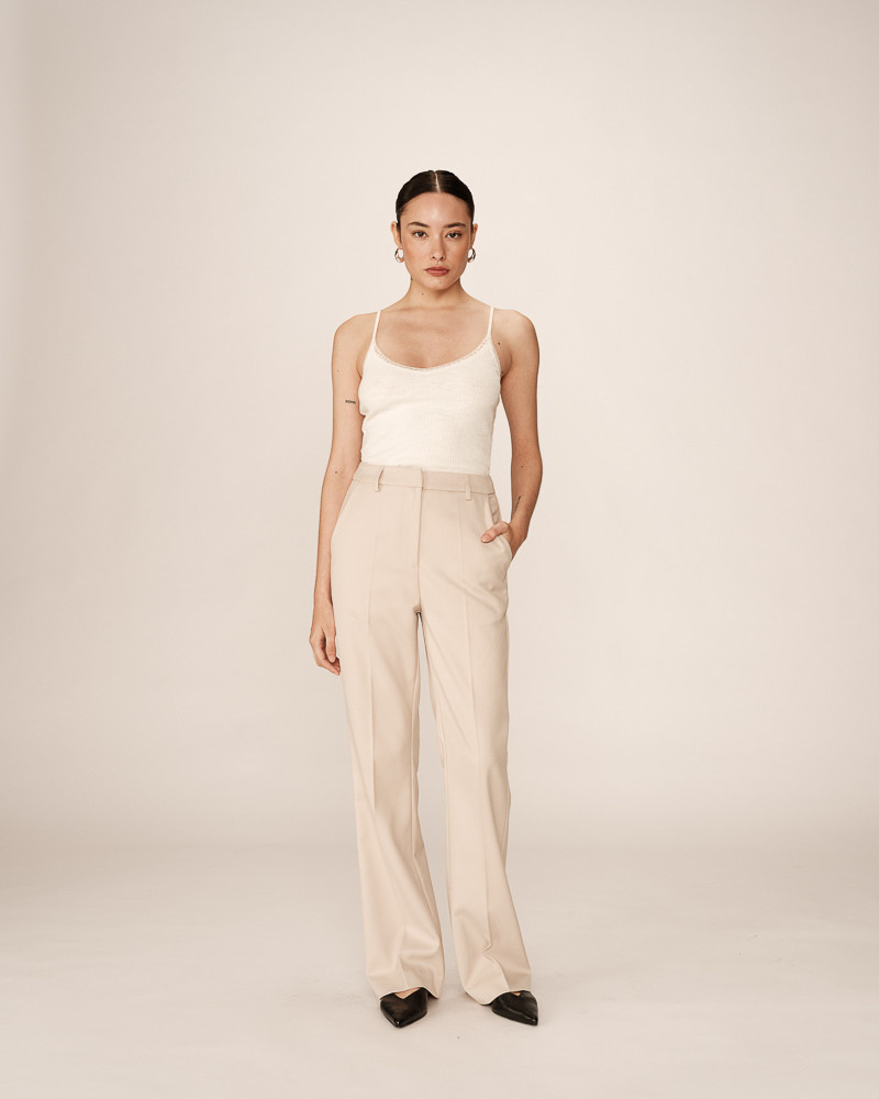 grace & mila PANTALON BEIGE PEOPLE