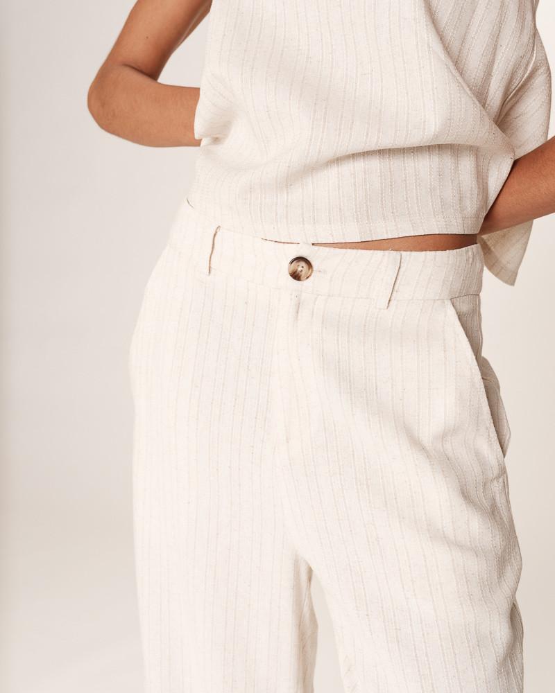 Grace & Mila PANTALON BEIGE ROMAIN