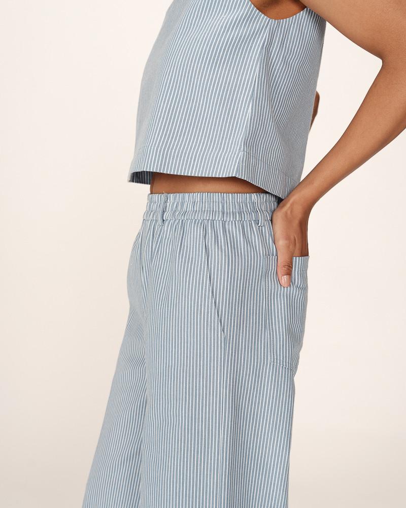 Grace & Mila PANTALON BLEU PATINE