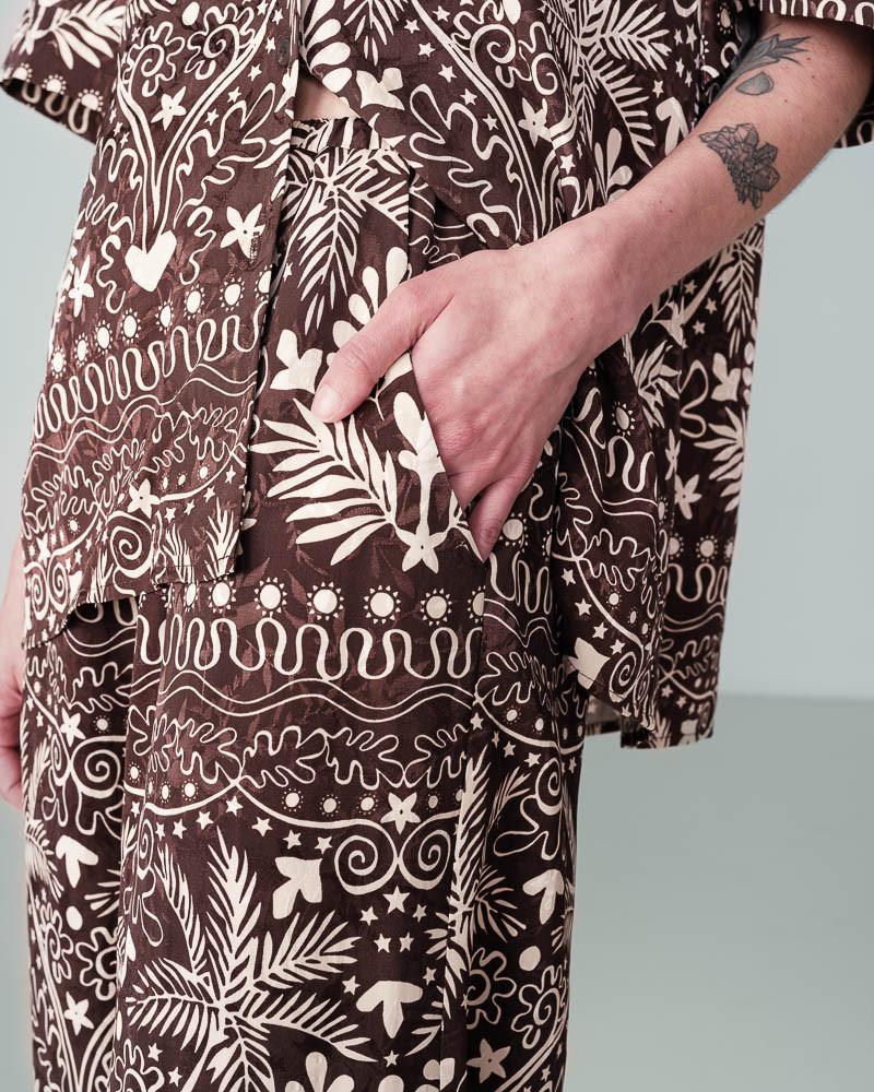 Grace & Mila PANTALON CHOCOLAT NILOS