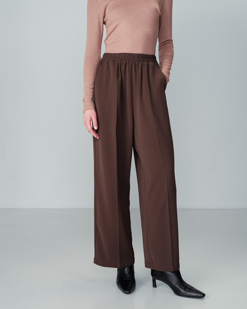 Grace & Mila PANTALON CHOCOLAT NOBLESSE
