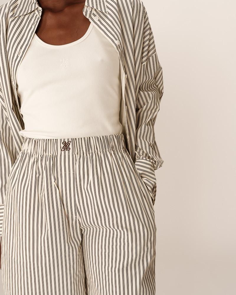 Grace & Mila PANTALON ECRU PARMENTIER