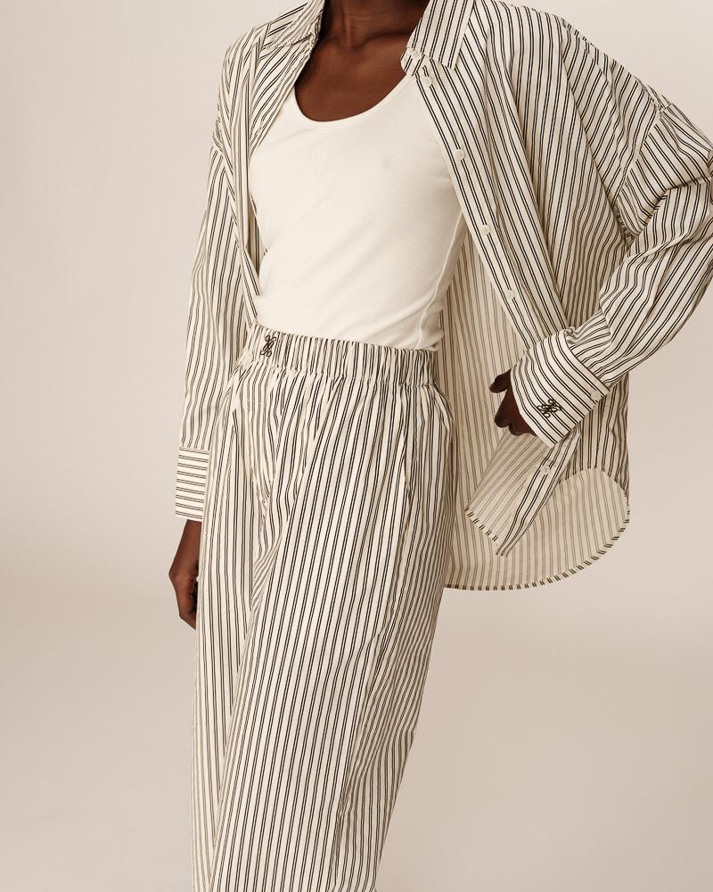 Grace & Mila PANTALON ECRU PARMENTIER