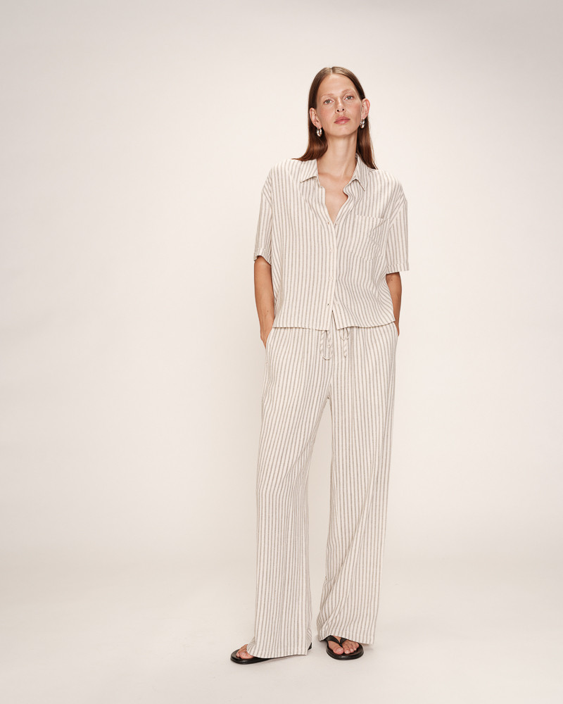 grace & mila PANTALON ECRU RAVEN