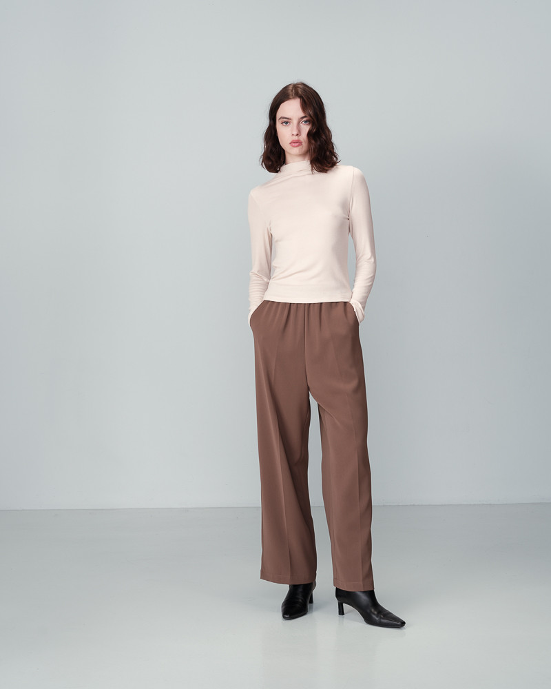 Grace & Mila PANTALON KAKI NOBLESSE