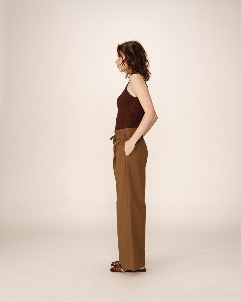 Grace & Mila PANTALON MARRON PETERSON