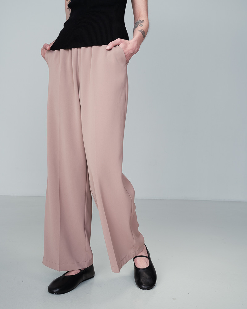 Grace & Mila PANTALON TAUPE NOBLESSE