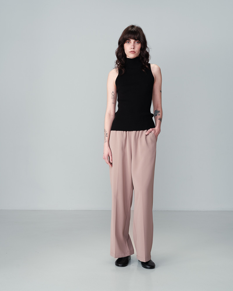 grace & mila PANTALON TAUPE NOBLESSE