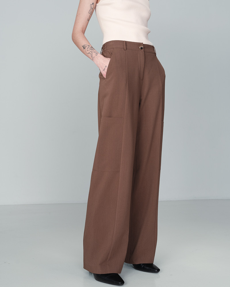 grace & mila PANTALON TAUPE NOYOCO
