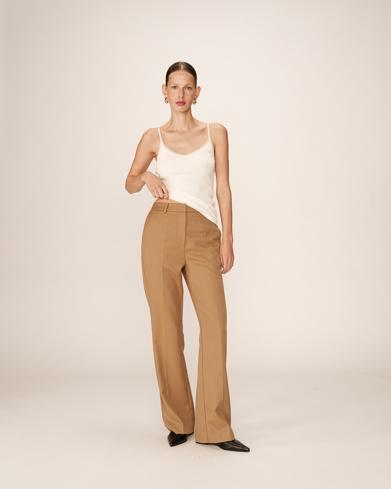 grace & mila PANTALON TAUPE PEOPLE
