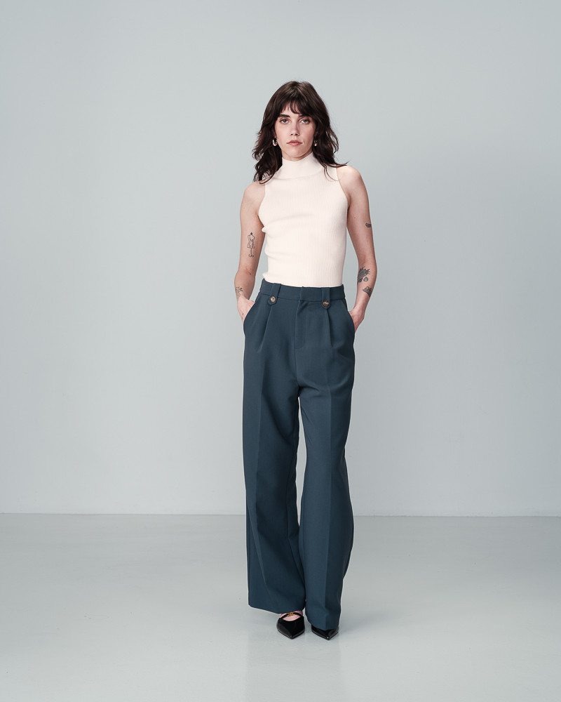 grace & mila PANTALON VERT NILAY