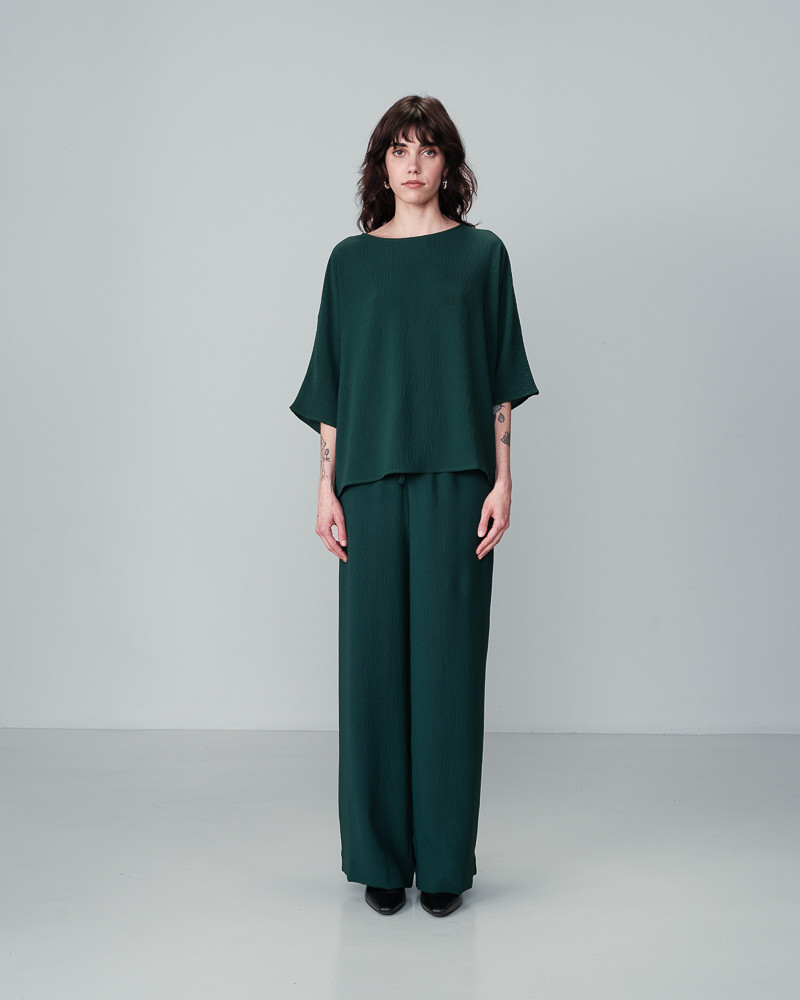 grace & mila PANTALON VERT NINE