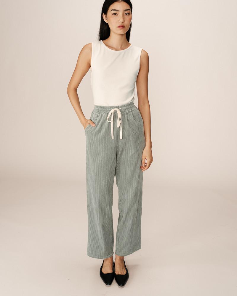Grace & Mila PANTALON VERT PAUL