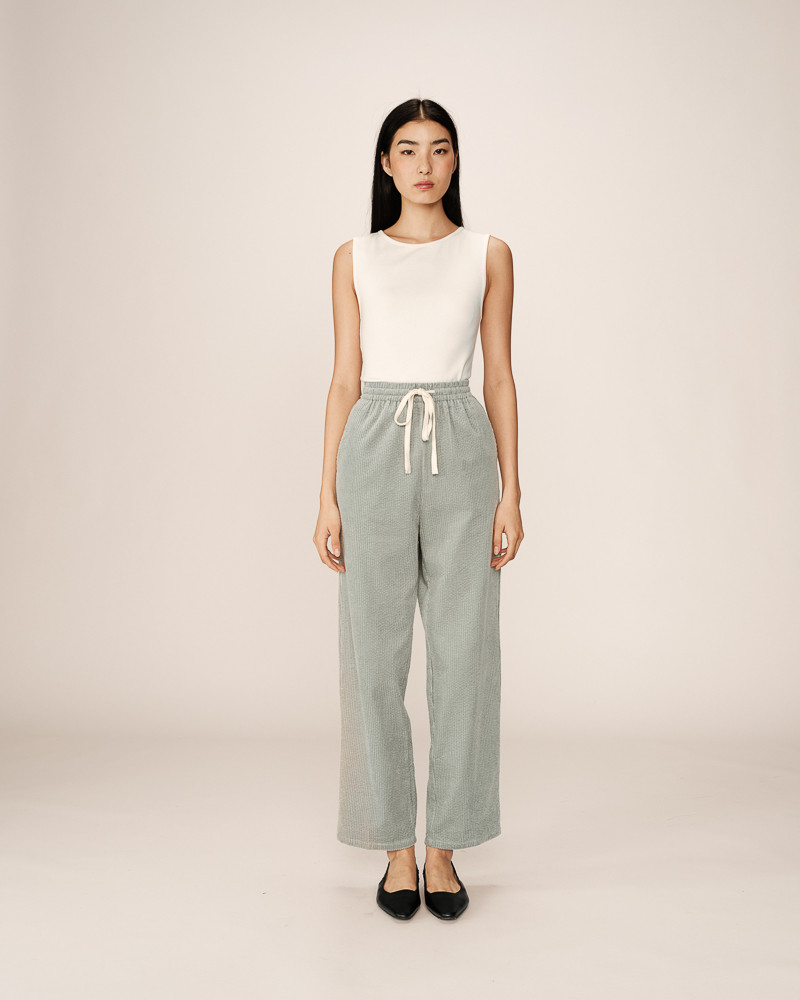 grace & mila PANTALON VERT PAUL