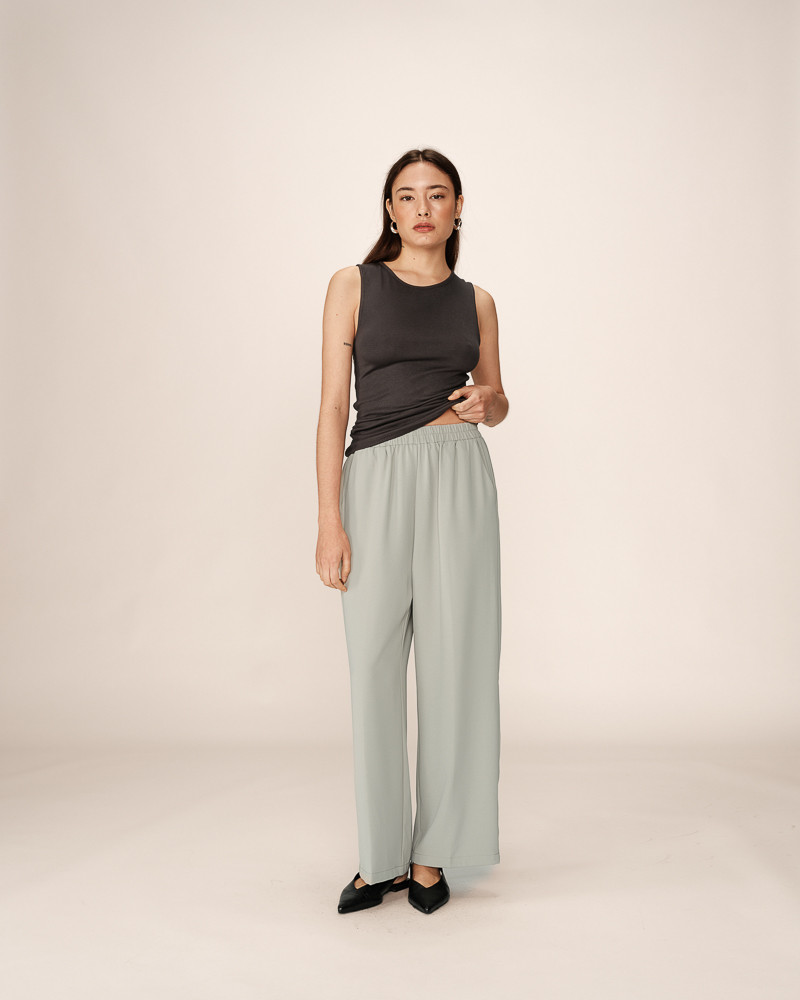 grace & mila PANTALON VERT PICASSO