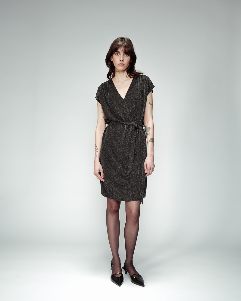 grace & mila ROBE COURTE ARGENT OANA