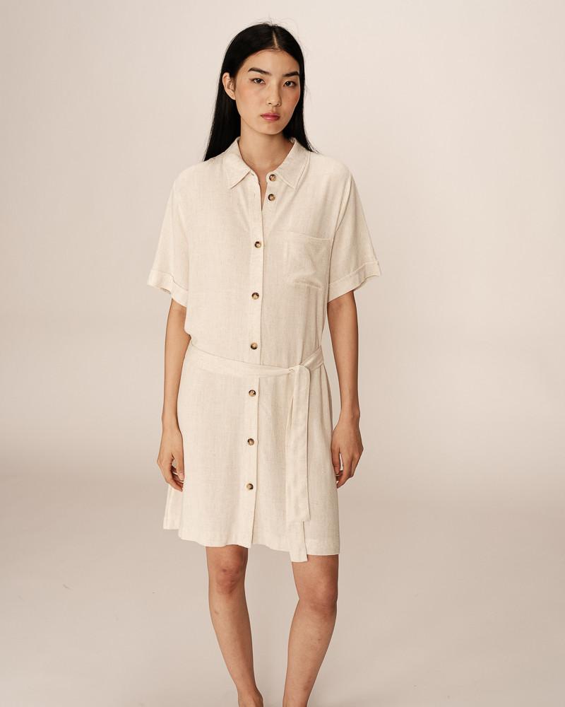 grace & mila ROBE COURTE BEIGE PAQUITA