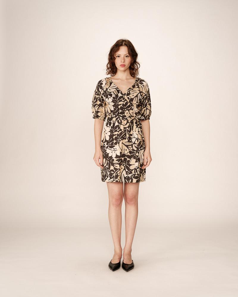 grace & mila ROBE COURTE BEIGE PAVANE