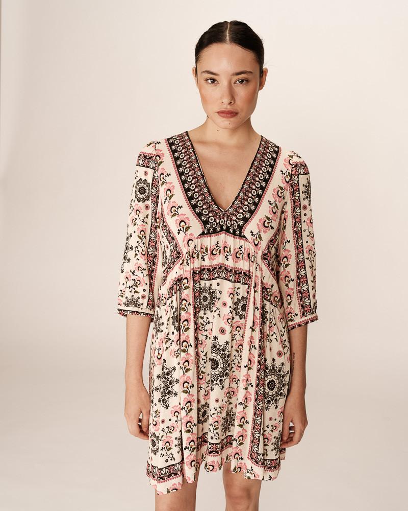 grace & mila ROBE COURTE BEIGE PEROU