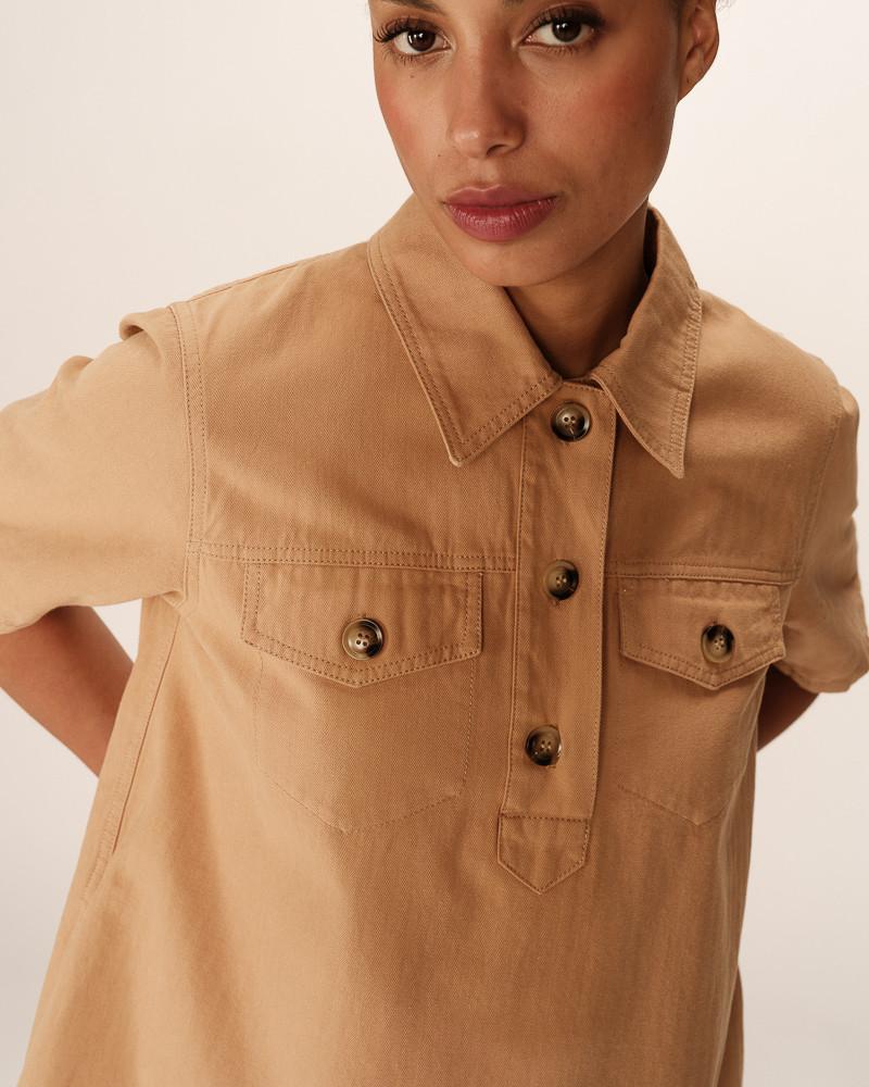 Grace & Mila ROBE COURTE CAMEL PHILINE