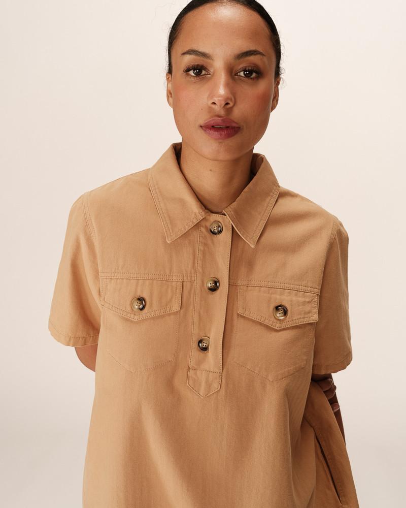 Grace & Mila ROBE COURTE CAMEL PHILINE