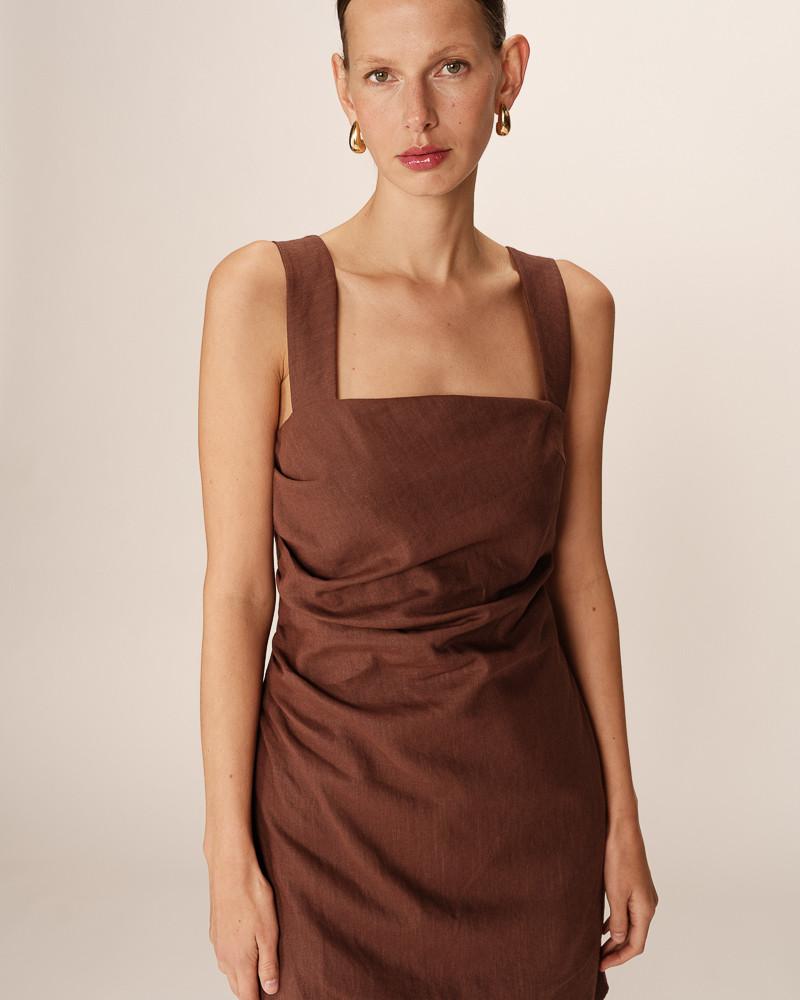 Grace & Mila ROBE COURTE CHOCOLAT PAULINE