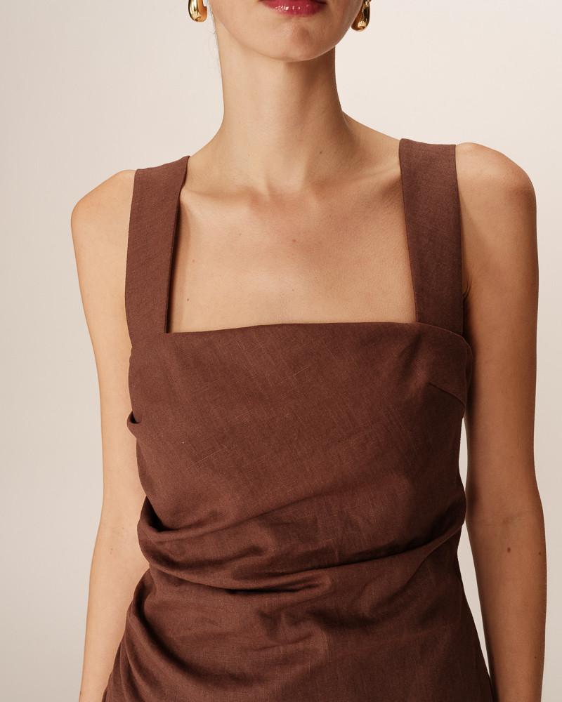 Grace & Mila ROBE COURTE CHOCOLAT PAULINE